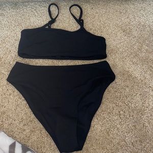Black high waisted bikini